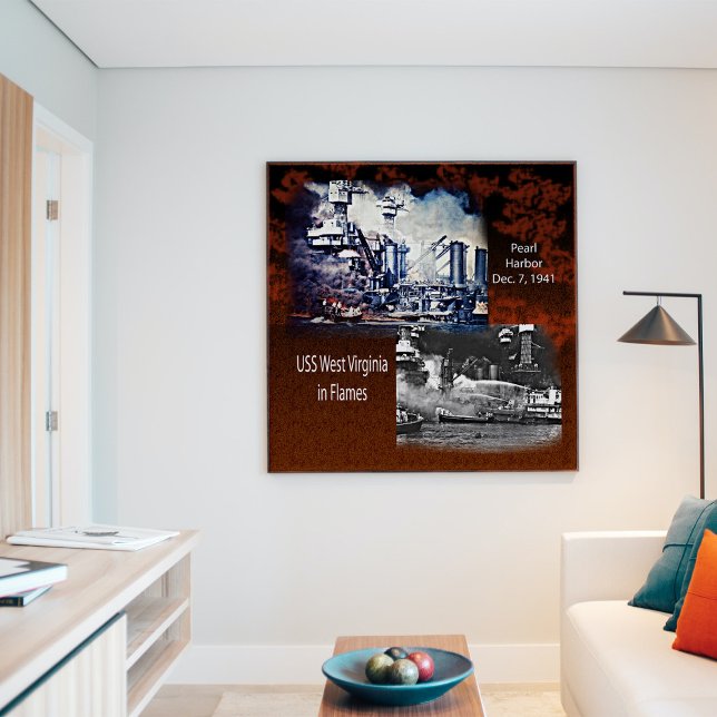 USS West Virgina, Pearl Harbour 1941 Poster (Creator Uploaded)