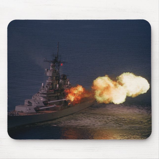 USS Wisconsin (BB-64) Mouse Pad (Front)