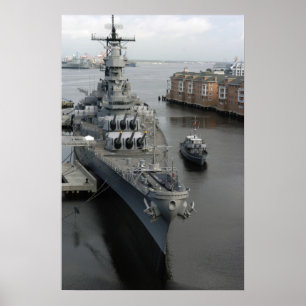 USS Wisconsin Poster