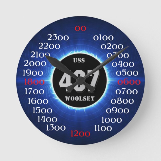 USS Woolsey (DD-437) Round Clock (Front)