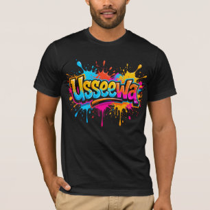 Usseewa – Chaotic Neon Attitude Concept T-Shirt
