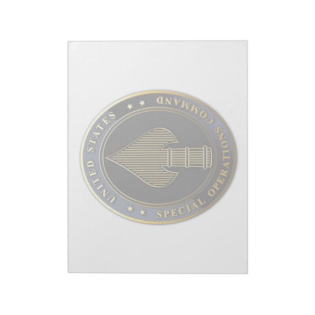USSOCOM Emblem Notepad (Rotated)