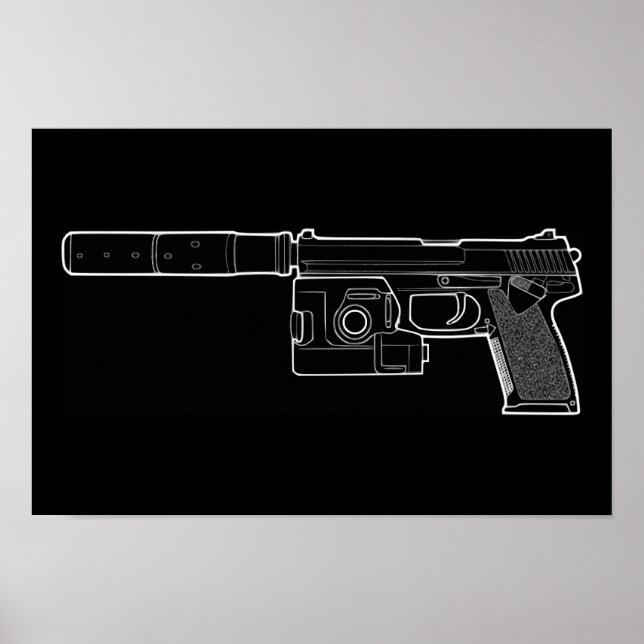 USSOCOM MARK 23 Black Poster (Front)