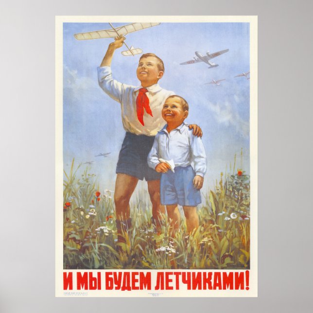 USSR CCCP Cold War Soviet Union Propaganda Posters (Front)