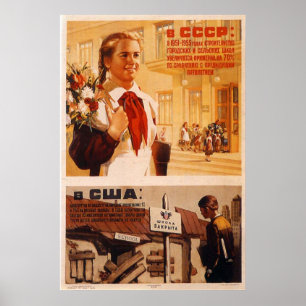 USSR CCCP Cold War Soviet Union Propaganda Posters