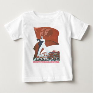 USSR CCCP Cold War Soviet Union Propaganda Posters Baby T-Shirt