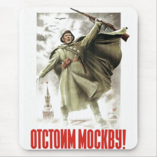 USSR CCCP Cold War Soviet Union Propaganda Posters Mouse Pad