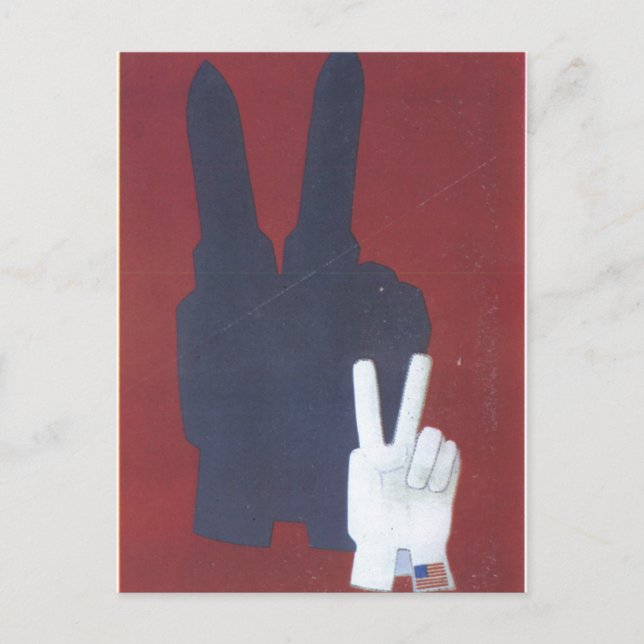 USSR CCCP Cold War Soviet Union Propaganda Posters Postcard (Front)