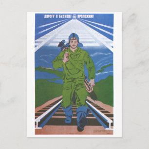 USSR CCCP Cold War Soviet Union Propaganda Posters Postcard