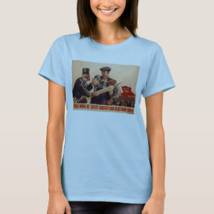 USSR CCCP Cold War Soviet Union Propaganda Posters T-Shirt