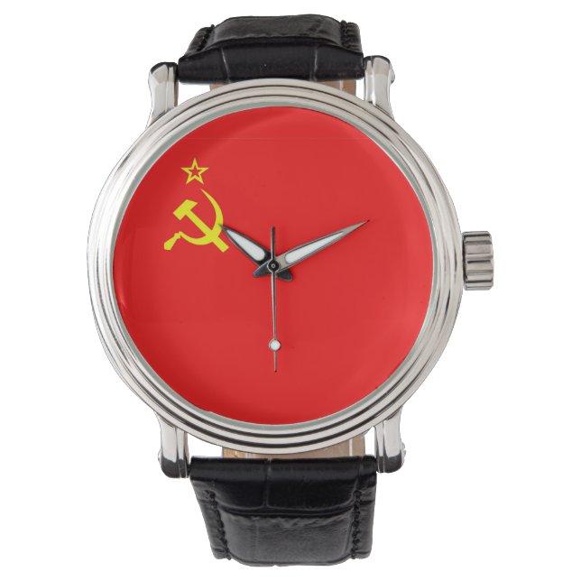 ussr cccp vintage old russia soviet communist watch (Front)