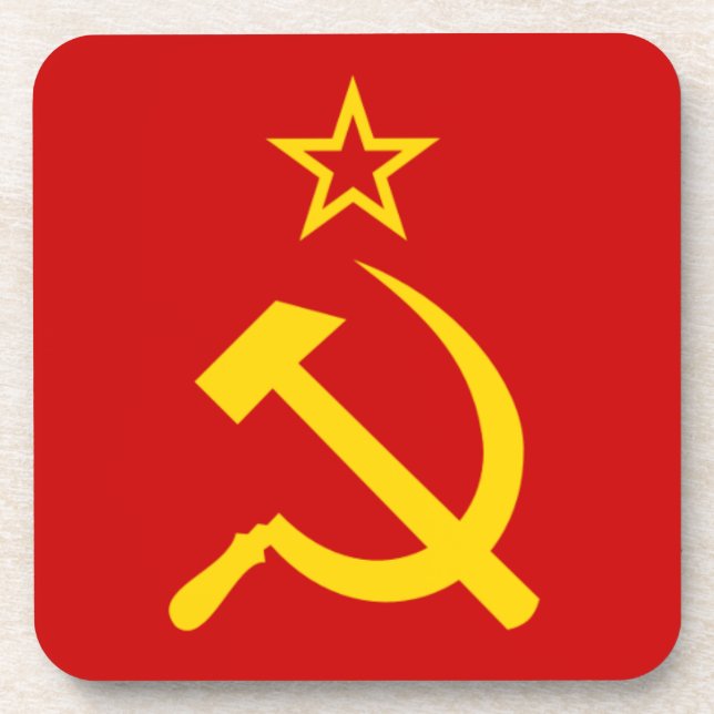 USSR flag Coaster (Front)