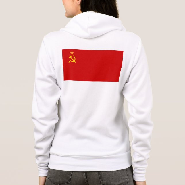 USSR flag Hoodie (Back)
