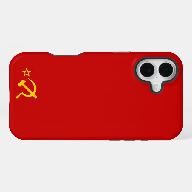 USSR FLAG iPhone CASE (Back Horizontal)