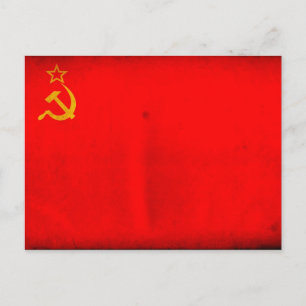 USSR Flag Postcard