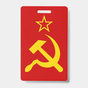 USSR Flag - Soviet Union Flag ID Badge