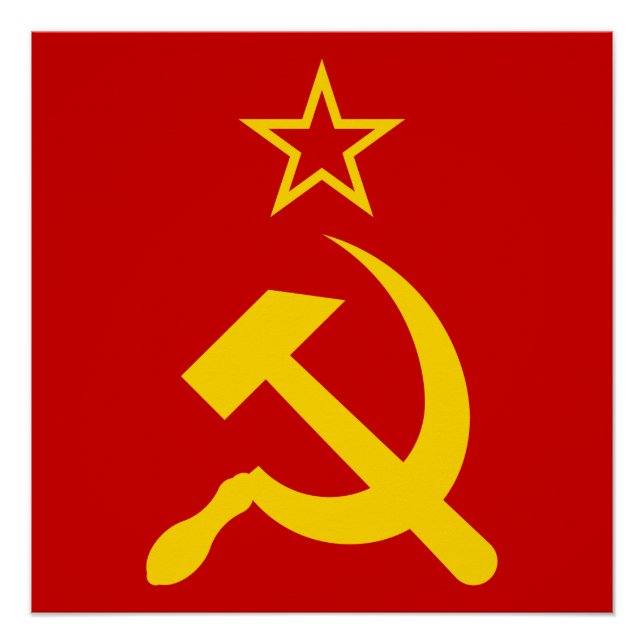 USSR Flag - Soviet Union Flag Poster (Front)