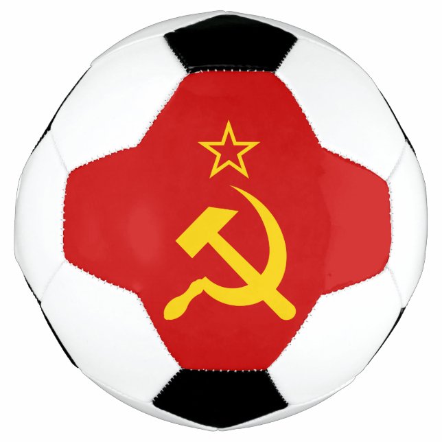 USSR Flag - Soviet Union Flag Soccer Ball (Front)