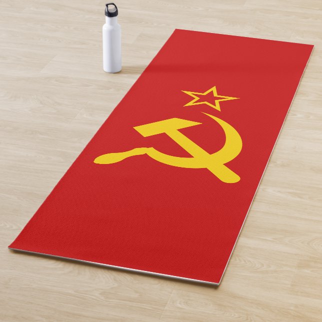 USSR Flag - Soviet Union Flag Yoga Mat (In Situ)
