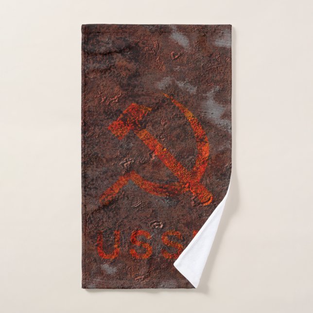Ussr hammer and sickle hand towel (Hand Towel)
