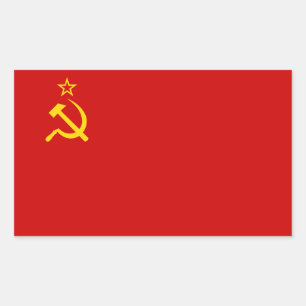 USSR RECTANGULAR STICKER