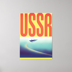 USSR Soviet Travel poster Canvas Print