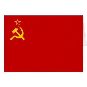 USSR Soviet Union Flag Communist Sickle and Hammer