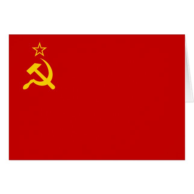 USSR Soviet Union Flag Communist Sickle and Hammer (Front Horizontal)