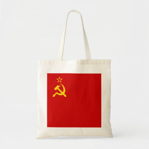 USSR Soviet Union Flag Communist Sickle and Hammer Tote Bag