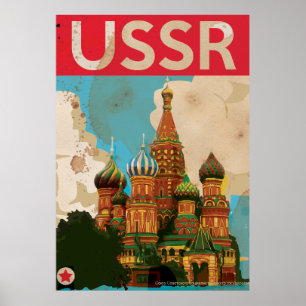 USSR Soviet Vintage Travel Poster