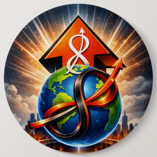 USTP Global Infinity Ascent Futurist Button