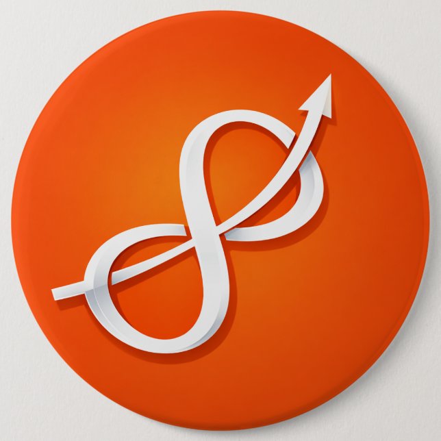 USTP Infinity Ascent Symbol 6 Cm Round Badge (Front)