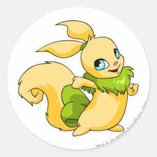 Usul Green Classic Round Sticker