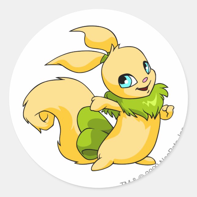 Usul Green Classic Round Sticker (Front)