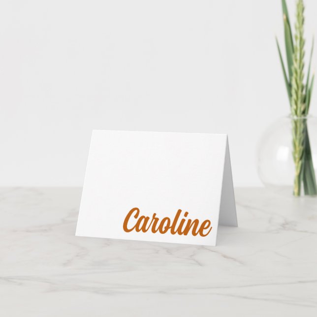 UT Longhorns Hook 'em! Personalised Thank-you Card (Front)