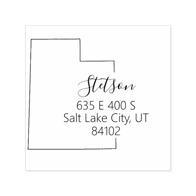 UT | State of Utah Return Address Stamp (Design)