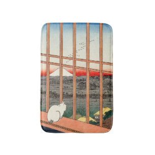Utagawa Hiroshige - Asakusa Rice fields Bath Mat