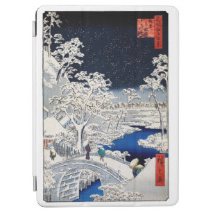 Utagawa Hiroshige - Drum Bridge at Meguro iPad Air Cover