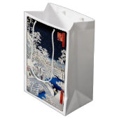 Utagawa Hiroshige - Drum Bridge at Meguro Medium Gift Bag (Front Angled)
