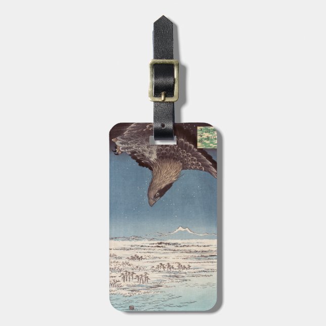 Utagawa Hiroshige - Fukagawa Susaki and Jumantsubo Luggage Tag (Front Vertical)