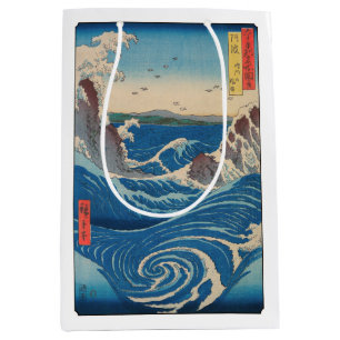 Utagawa Hiroshige - Naruto Whirlpool, Awa Province Medium Gift Bag