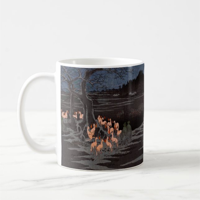Utagawa Hiroshige - New Year's Eve Foxfires Coffee Mug (Left)
