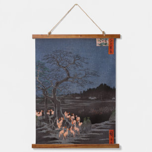 Utagawa Hiroshige - New Year's Eve Foxfires Hanging Tapestry