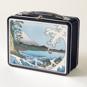Utagawa Hiroshige - Sea off Satta, Suruga Province Metal Lunch Box