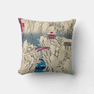 Utagawa Hiroshige - Snow on Mount Haruna Cushion
