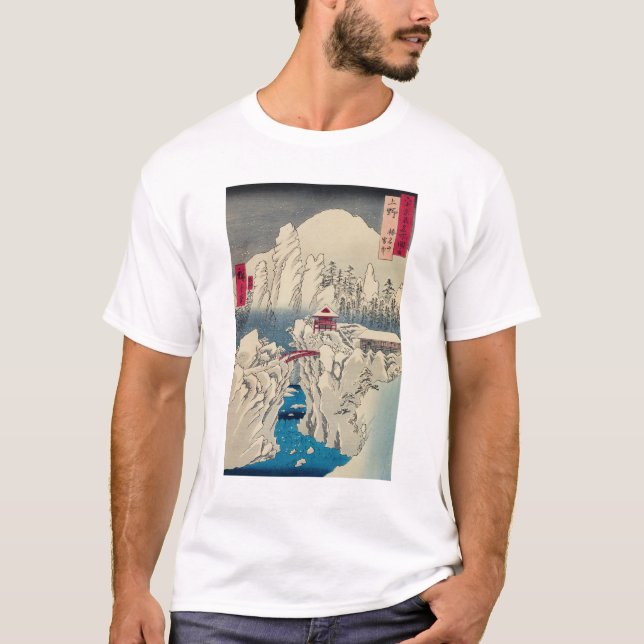 Utagawa Hiroshige - Snow on Mount Haruna T-Shirt (Front)