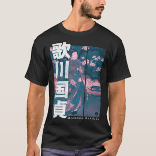 Utagawa Kunisada Woman River Japan Cherry Blossoms T-Shirt