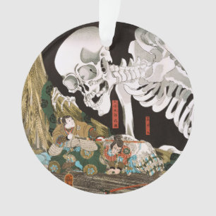 Utagawa Kuniyoshi Warrior vs. Ghost,Japanese Art Ornament