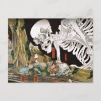 Utagawa Kuniyoshi Warrior vs. Ghost,Japanese Art