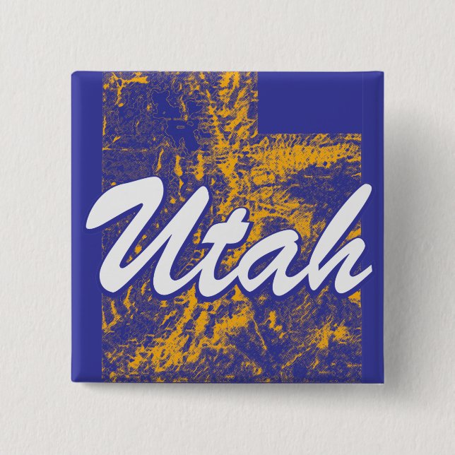 Utah 15 Cm Square Badge (Front)